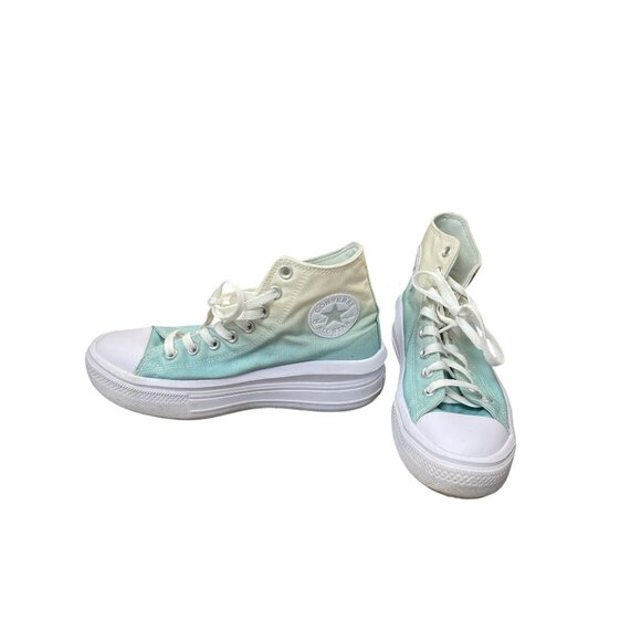 Converse Chuck Taylor womans Monie Hi "Ombre' Dew white High Sneakers SZ 9 - Picture 4 of 16